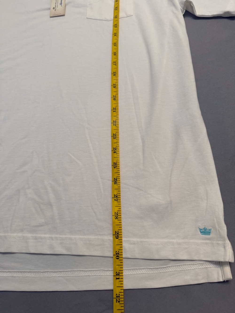 PETER MILLAR Size L  SOLID SEASIDE WASH POLO- WHITE - Picture 4 of 13
